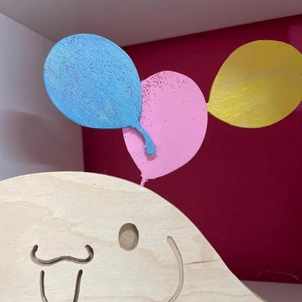 Lampara led cinamoroll con globos