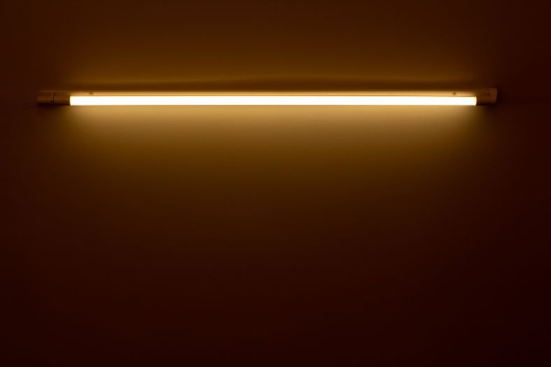 lamparas-de-neon-para-casa Lámpara de neón para casa instalada en una pared